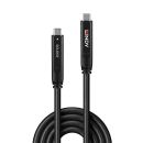 15m USB 3.2 Gen 2 & DP 1.4 Typ C Hybrid Cable