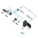 8m USB 3.2 Gen 1 C/A Aktivverlängerung Pro