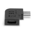 USB 3.2 Typ C an C Adapter, 90° abgewinkelt