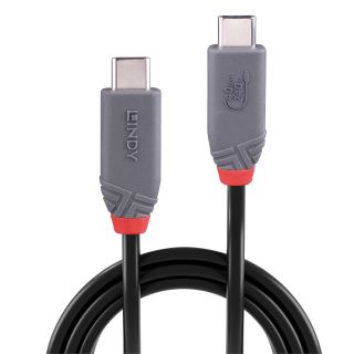 0.8m USB4 240W Typ C Kabel, 40Gbit/s, Anthra Line