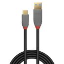 2m USB 3.2 Typ A an C Kabel, 5A PD, Anthra Line