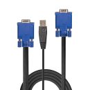 Kombiniertes KVM- und USB-Kabel 1m