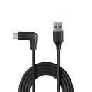 1.5m USB 3.2 Typ A an C Kabel, 90° gewinkelt