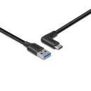 1.5m USB 3.2 Typ A an C Kabel, 90° gewinkelt