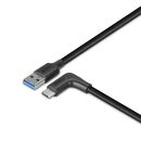 1.5m USB 3.2 Typ A an C Kabel, 90° gewinkelt