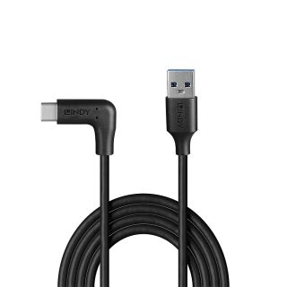 0.5m USB 3.2 Typ A an C Kabel, 90° gewinkelt