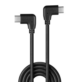 0.5m USB 2.0 Typ C Kabel, 2 x 90° gewinkelt