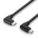 0.5m USB 2.0 Typ C Kabel, 2 x 90° gewinkelt