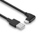 1m USB 2.0 Typ A an C Kabel, 90° gewinkelt