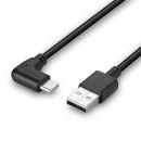 1m USB 2.0 Typ A an C Kabel, 90° gewinkelt