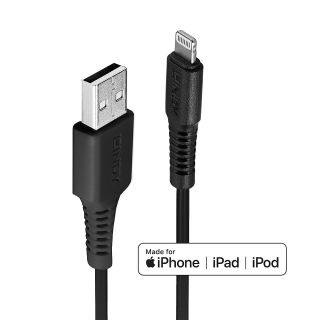 1m USB Typ A an Lightning Kabel, schwarz