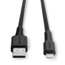 1m USB Typ A an Lightning Kabel, schwarz