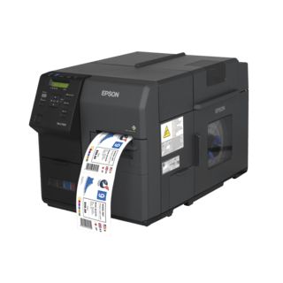 Epson ColorWorks C7500, Cutter, Disp., USB, Ethernet, schwarz