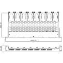 Opticis BR-400 - 19" 1RU Power Supply Frame For...