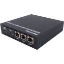 HDMI over CAT5e/6/7 Transmitter with 24V PoC and 3 LAN...