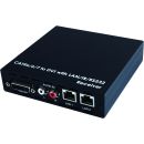 DVI over CAT5e/6/7 Receiver with 24V PoC and 2 LAN...