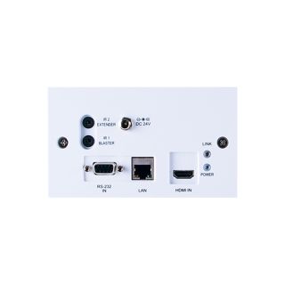 4K60 (4:2:0) HDMI over HDBaseT Wallplate Transmitter with IR, RS-232, Bidirectional PoC & LAN (2 Gang UK) - Cypress CH-507TXWPBD