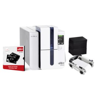 Evolis Edikio Duplex, beidseitig, 12 Punkte/mm (300dpi), USB, Ethernet, Kit (USB)