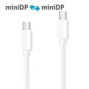 Premium 4K mini DisplayPort Kabel - 1.50m, weiß