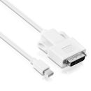 Premium 2K mini DisplayPort / DVI Kabel - 1.50m, weiß