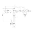 Schreibtischhalterung - 2 Bildschirme