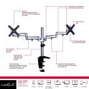 PureMounts® Monitor Tischhalterung - Style 13-27"