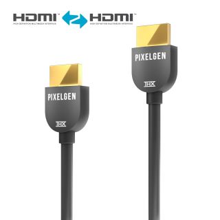 4K 18Gbps High Speed HDMI Kabel mit Ethernet - THX® zertifiziert - 0,50m, dunkelgrau