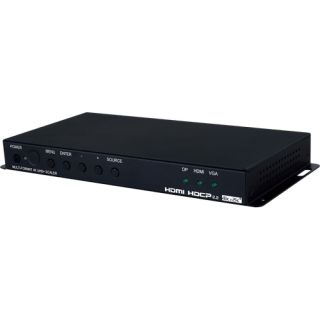 4K60 (4:4:4) 3×1 HDMI/DP/VGA to HDMI Scaler with Audio Insertion & Extraction - Cypress CSC-6010D