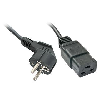 2m Schuko auf IEC C19 Netzkabel