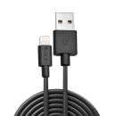 2m USB an Lightning Kabel, schwarz (Lindy 31321)