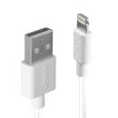 0.5m USB an Lightning Kabel, weiß (Lindy 31325)