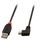 USB 2.0 Kabel Typ A/Mini-B 90° gewinkelt, 0,5m (Lindy 31970)