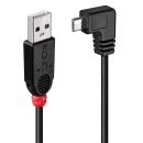 1m USB 2.0 Kabel Typ A an Micro-B 90° gewinkelt