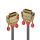 2m DVI-D Dual Link Kabel, Gold Line (Lindy 36202)