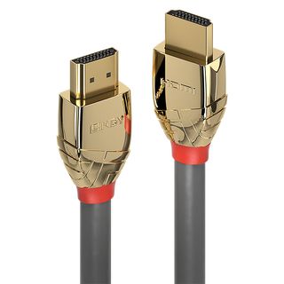 1m High Speed HDMI Kabel, Gold Line (Lindy 37861)