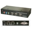 50m Cat.6 DVI-D Single Link, USB & Audio KVM Extender