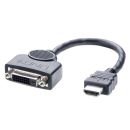 HDMI Stecker / DVI-D Buchse Adapterkabel 0.2m (Lindy 41227)