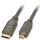 High-Speed-HDMI®-Kabel mit Ethernet, Typ C (Mini) / Typ D (Micro), 0,5m (Lindy 41340)