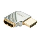 CROMO HDMI Adapter, 90 Grad Rechts (Lindy 41507)