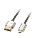CROMO Slim High-Speed-HDMI-Kabel mit Ethernet, Typ A/D,...