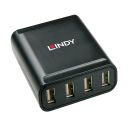 60m 4 Port USB 2.0 Cat.5 Extender (Lindy 42679)