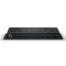 7 Port USB 3.0 Metall Hub (Lindy 43128)