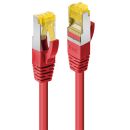 7.5m RJ45 S/FTP LSZH Netzwerkkabel, rot (Lindy 47297)