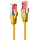 0.5m Cat.6 S/FTP Netzwerkkabel, gelb (Lindy 47761)