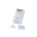 RJ45 Stecker UTP Cat.6, mit Einfhrhilfe, 10er Pack...