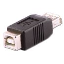 USB-Adapter Typ A/B Kupplung/Kupplung (Lindy 71228)