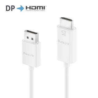 Premium Active 4K DisplayPort / HDMI Kabel - 2.00m, weiß