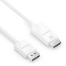 Premium Aktives 4K DisplayPort / HDMI Kabel –...