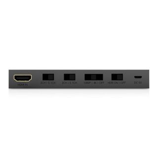 1x2 4K 18Gbps HDMI Splitter mit Downscaler und Audio Manager