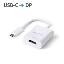 Premium Active 4K USB-C / DisplayPort Portsaver Adapter, weiß